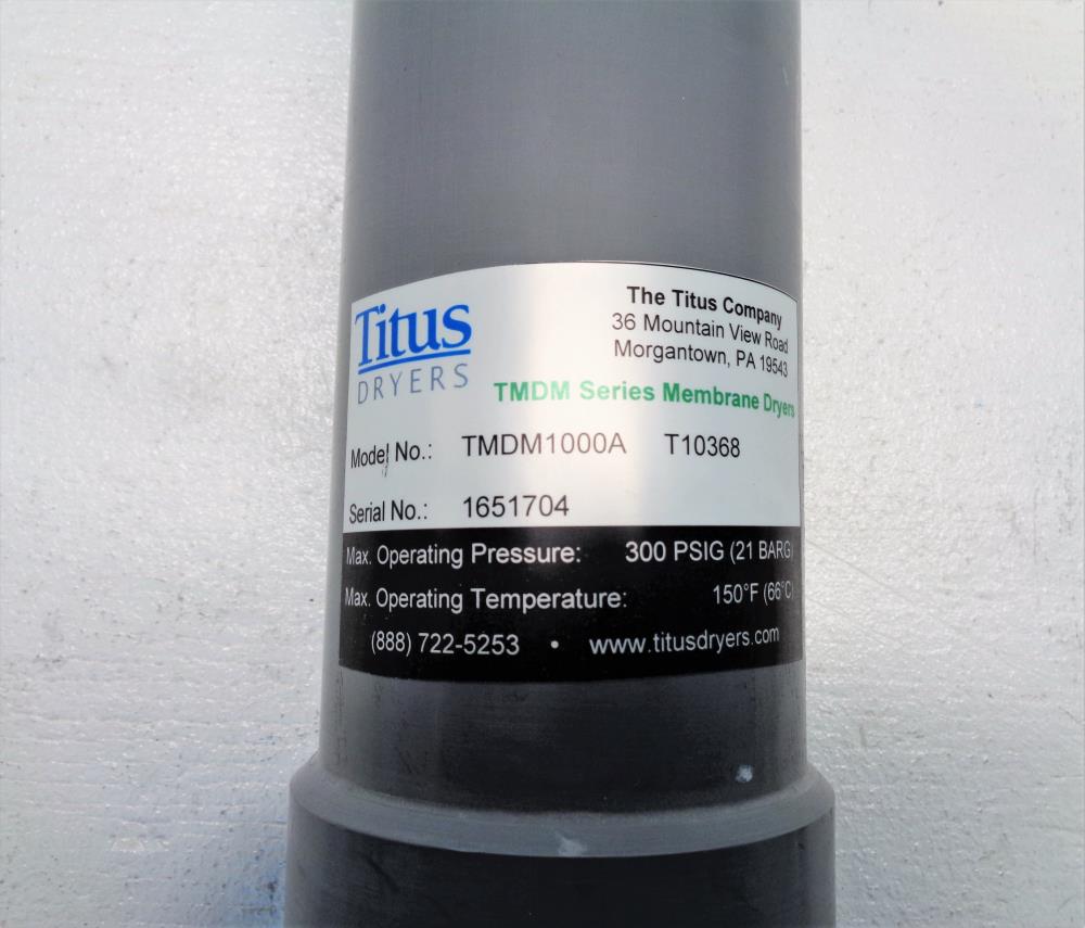 Titus Dyers TMDM1000A Membrane Air Dryer, 300 PSIG